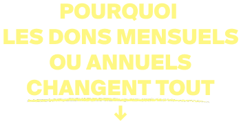 Pourquoi les dons récurrents changent tout
